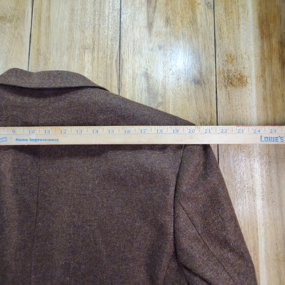 VTG Brooks Brothers Loro Piana Cashmere Blazer Mens 43R Brown Coarsehair Italy - Picture 11 of 13